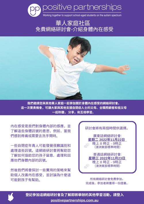 Traditional Chinese Webinar Flyer Interoception 1 2022 version